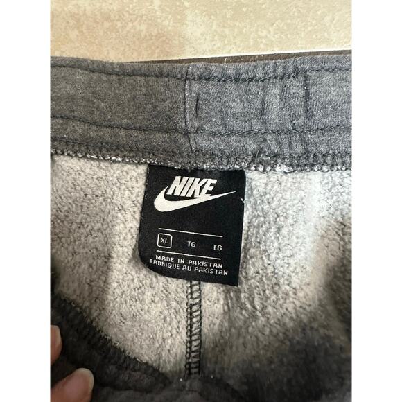 Nike Sweatpant Men Jogger XL Grey Fleece Drawstring Active Y2K Athleisure Lounge - Picture 3 of 12